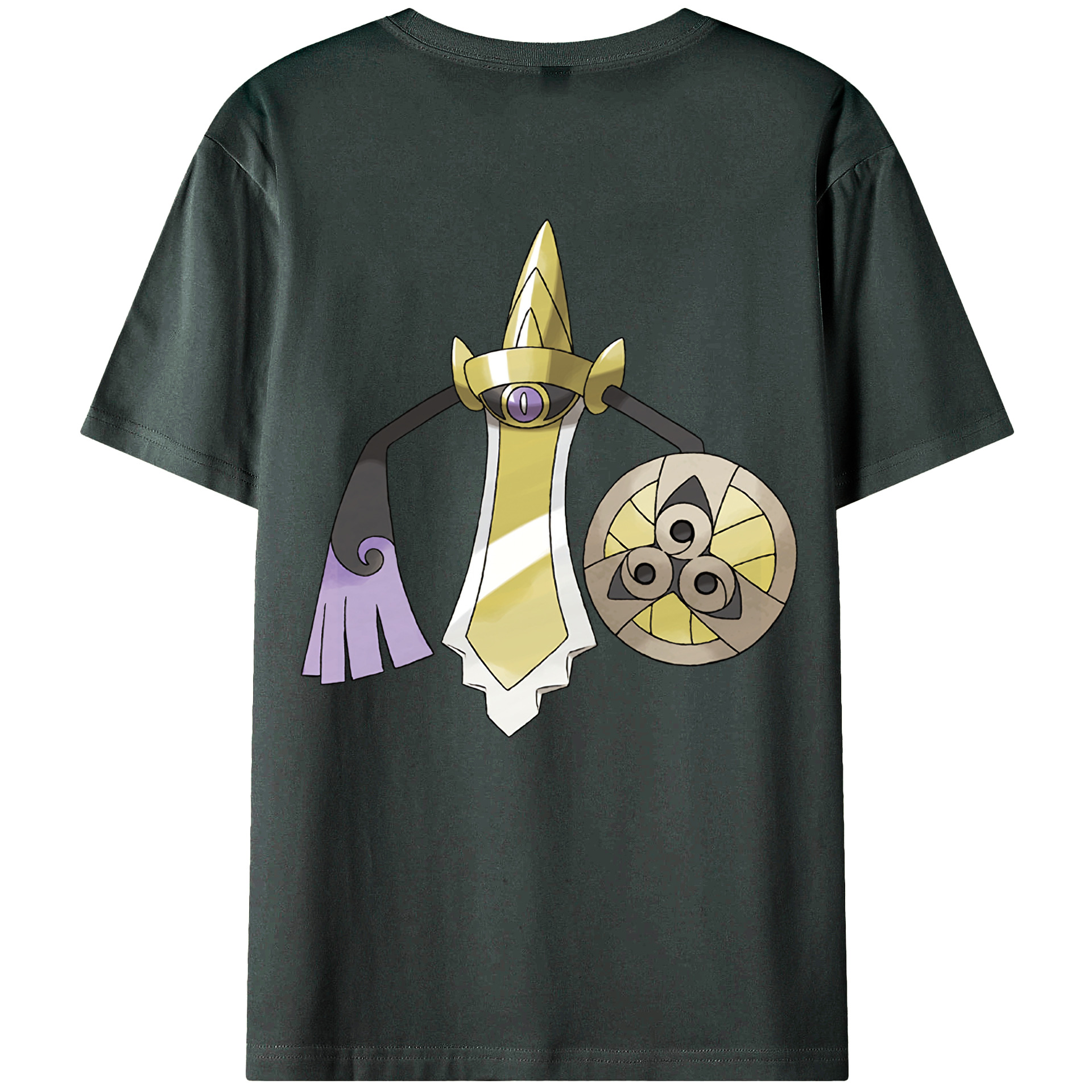 （画像用） ポケットモンスター Pokémon 綿100％ メンズ半袖Tシャツ（バックプリント） 通気性